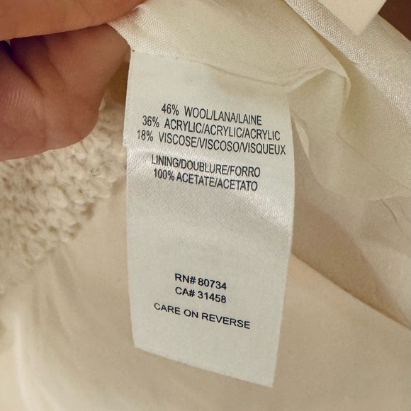 Cream White BCBG MAXAZRIA wool pencil skirt - Picture 5 of 10